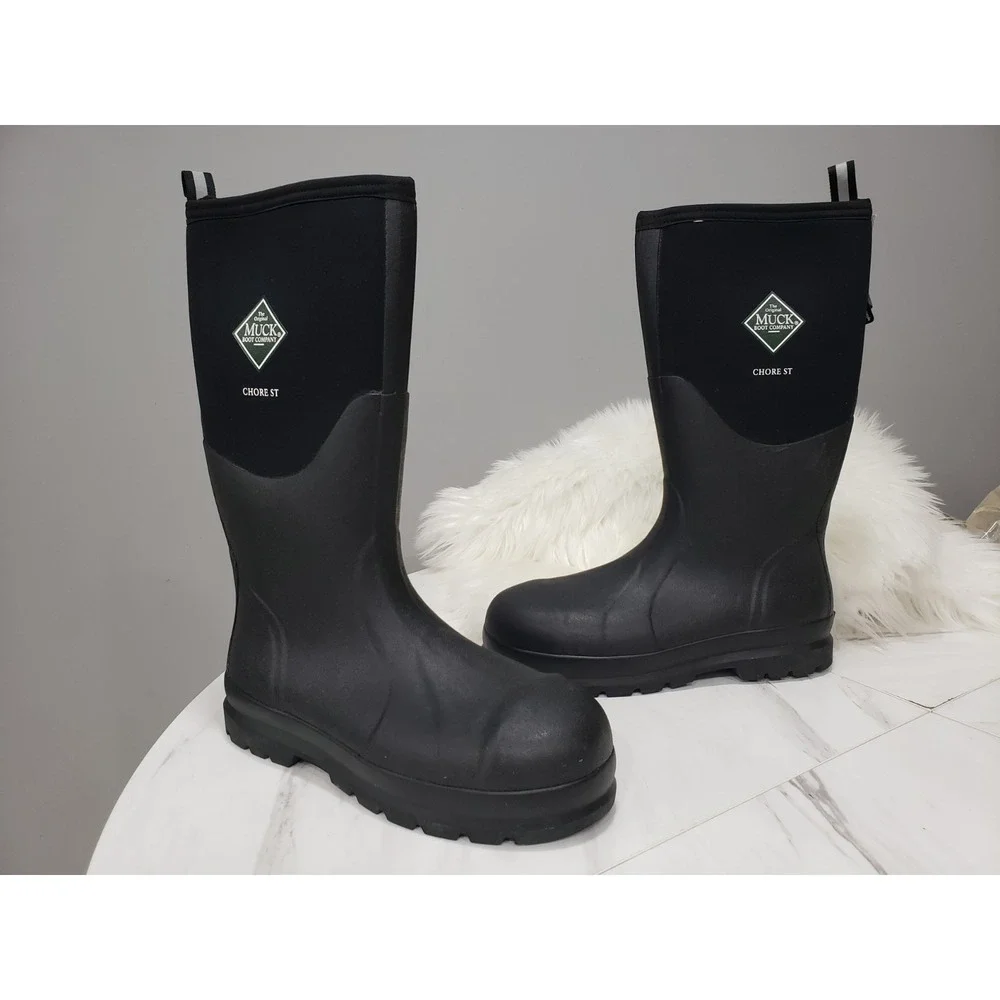 NEW SZ 11 Muck Boot Company Chore STEEL TOE TALL Rubber Work All Conditions Rain